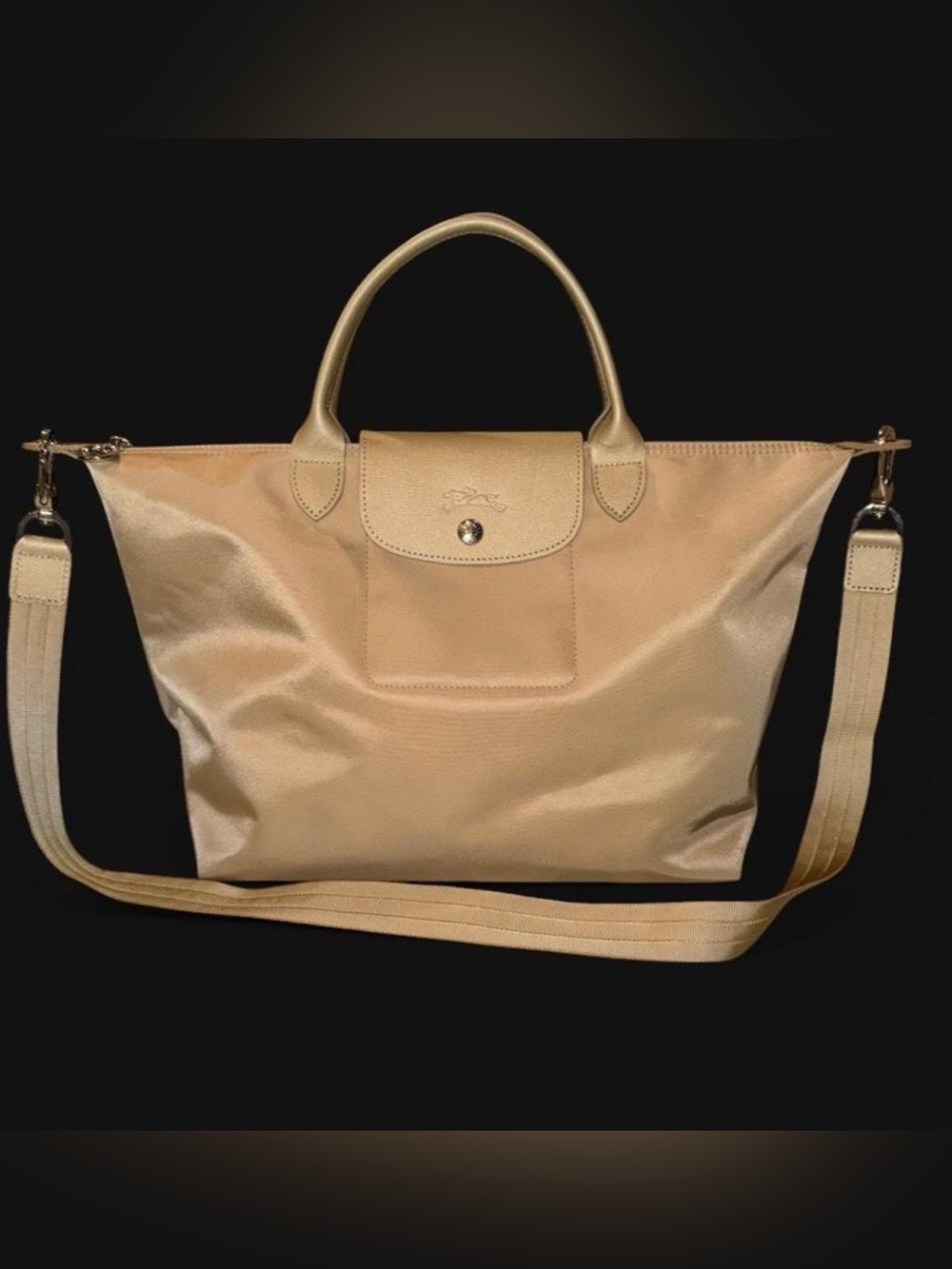 NWOT | Discontinued Longchamp Le Pliage Neo Small Handbag Dore/Gold